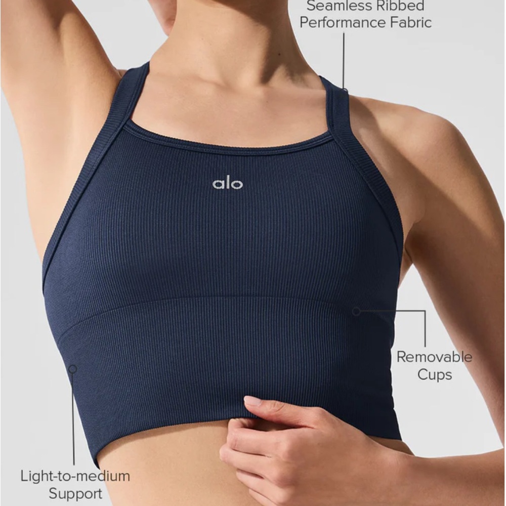 ALO Seamless Ribbed Favorite Bra Tank